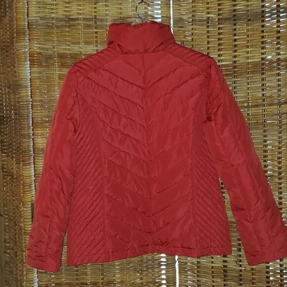 Kenneth Cole Reaction Down Puffer Red Jacket L - Picture 5 of 11